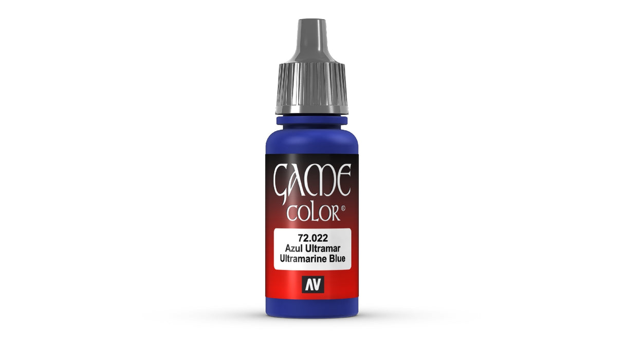 Vallejo Game Colour Ultramarine Blue 18ml Acrylic Paint - New Formulation