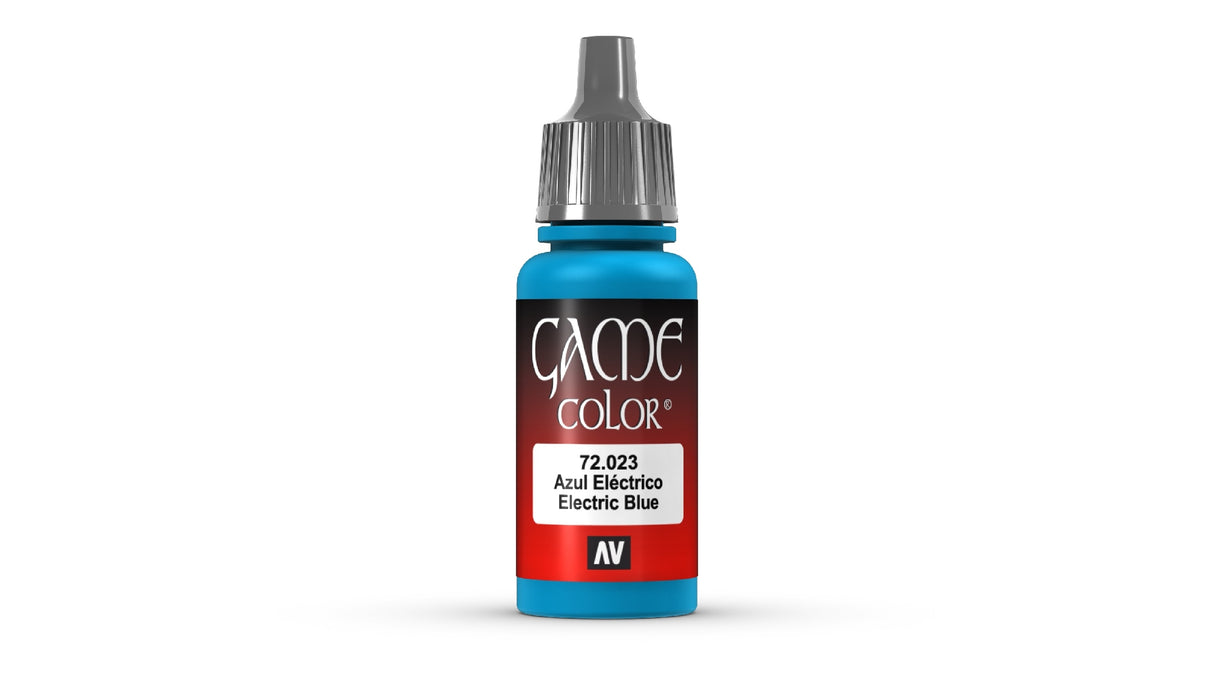 Vallejo Game Colour Electric Blue 18ml Acrylic Paint - New Formulation