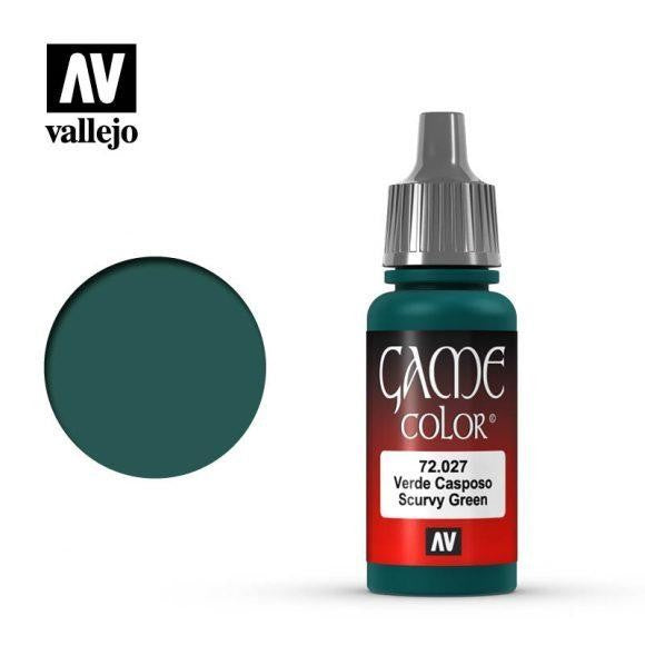 Vallejo Game Colour Scurvy Green 18ml Acrylic Paint - New Formulation