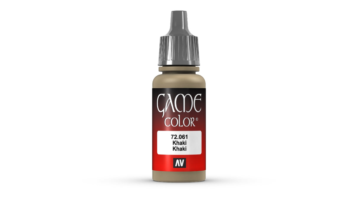 Vallejo Game Colour Khaki 18ml Acrylic Paint - New Formulation