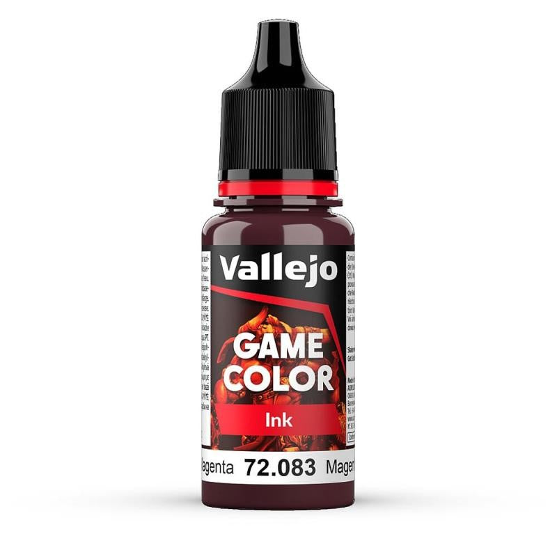 Vallejo Game Colour Ink Magenta 18ml Acrylic Paint - New Formulation