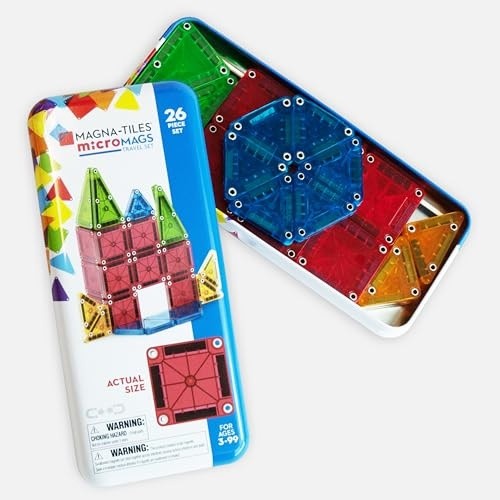Magna-tiles Micromags 26-piece Travel Magnetic Construction 26 Piece Set