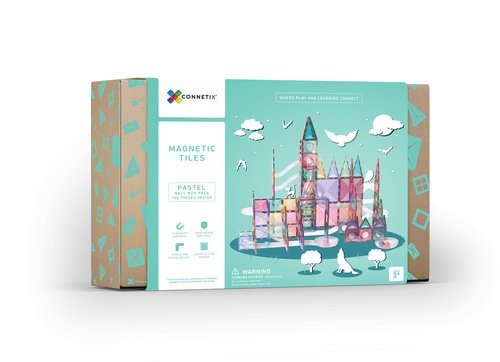 Connetix Tiles Pastel Ball Run Pack 106 Pieces