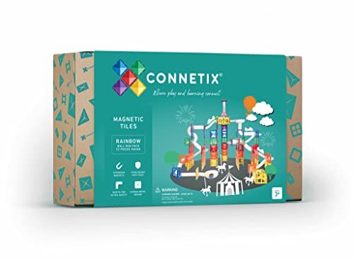 Connetix Tiles Rainbow Ball Run Pack 92 Pieces