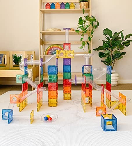 Connetix Tiles Rainbow Ball Run Pack 92 Pieces