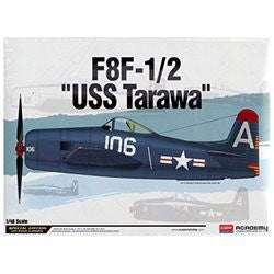Academy 1/48 F8F-1/2 USS Tarawa Le: Bearcat Plastic Model Kit 12313