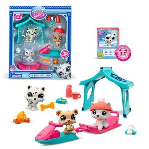 Littlest Pet Shop- Snowy Day Play Pack