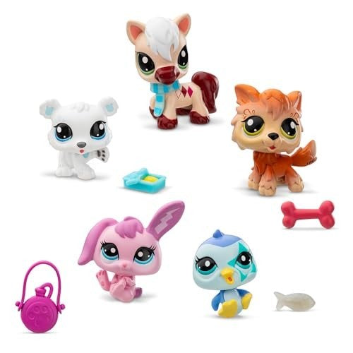 Littlest Pet Shop Winter Theme  Collector 5-Pack  for Girls or Boys  Ages 4 Years and up