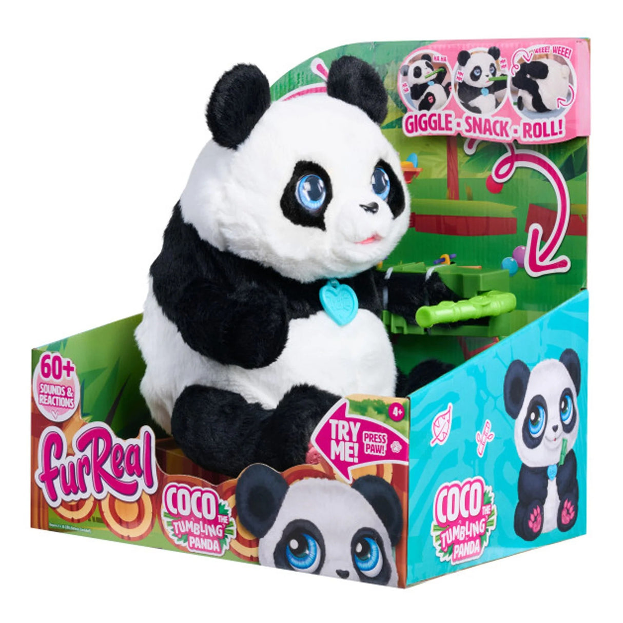 FurReal Coco the Tumbling Panda Interactive Plush Panda 10.5 Inch Plush Boys and Girls Ages 4 up