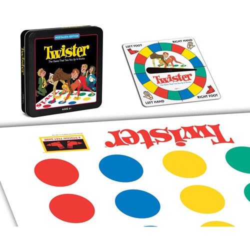 Twister Nostalgia Edition Party Game in Collectible Tin