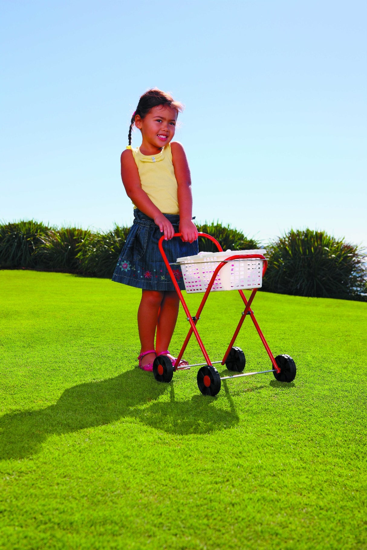 Orbit Metal Clothes Trolley & Basket