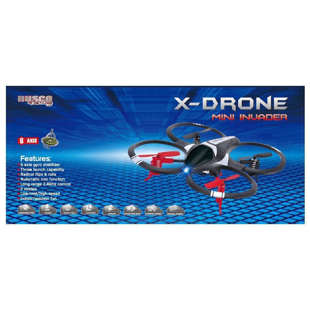 Rusco Racing X-Drone Mini Invader Drone - 2.4GHz