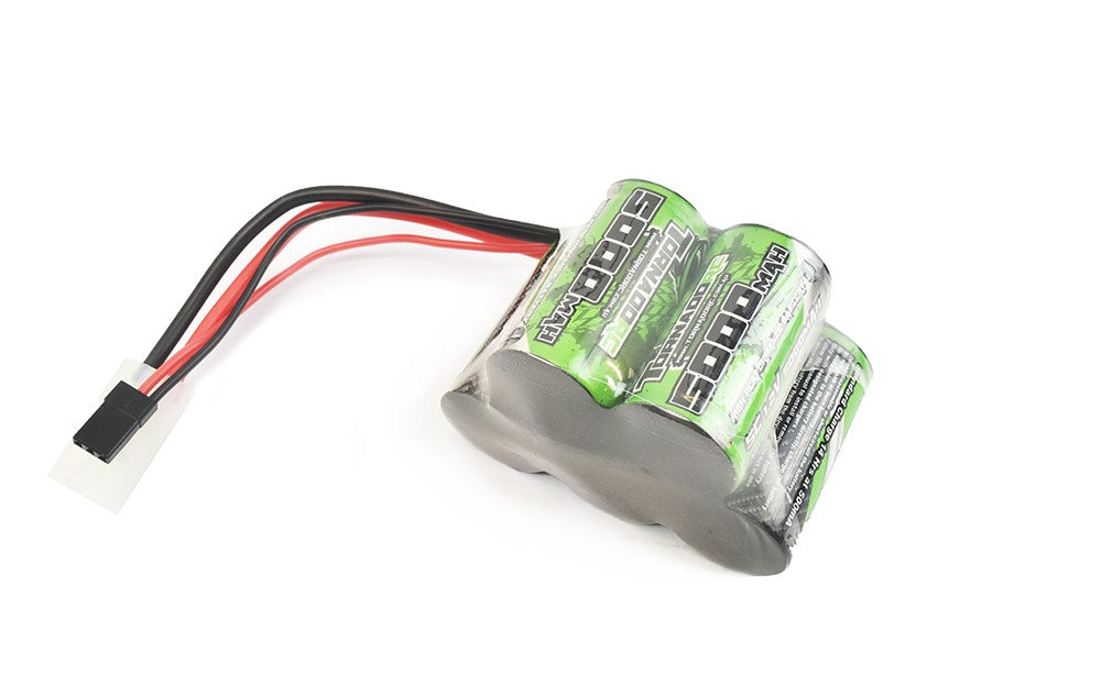TORNADO RC NIMH 5000MAH 6.0V HUMP TAMIYA AND FUTABA PLUG