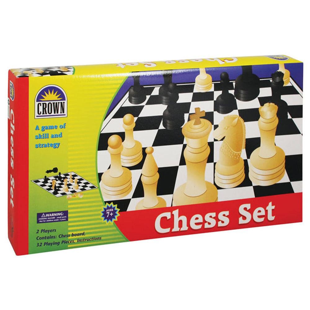 Crown Chess Board Portable Strategy Game 7y+