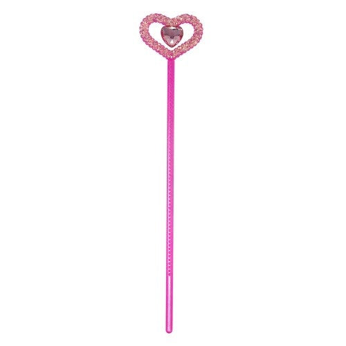 Pink Poppy Ballerina Jewel Heart Wand