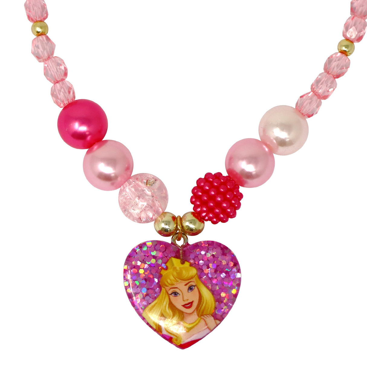 Disney Princess Aurora Necklace & Bracelet Set