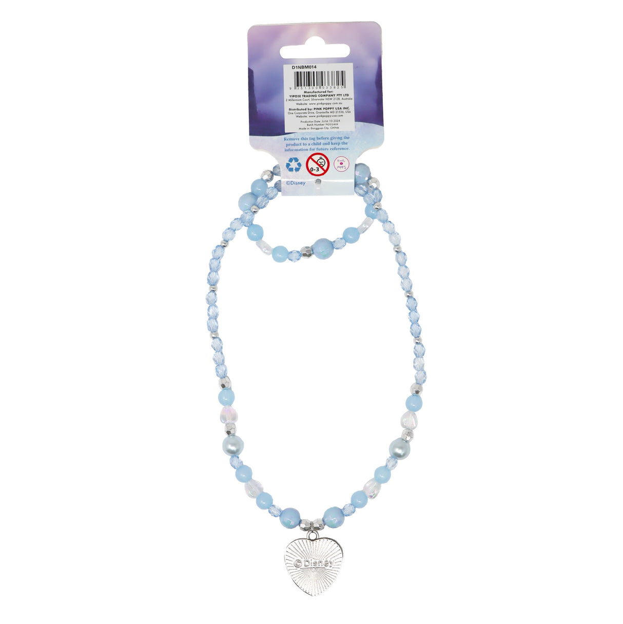 Disney Frozen Elsa Necklace & Bracelet Set