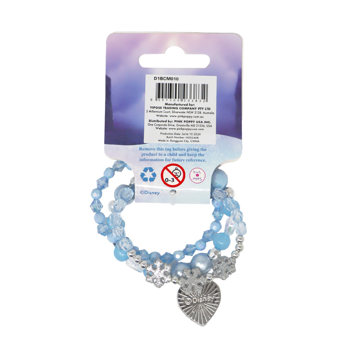 Disney Frozen Elsa Bracelet Set Of 3