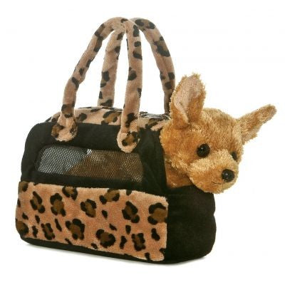 Fancy Pals - Chihuahua In Leopard Bag