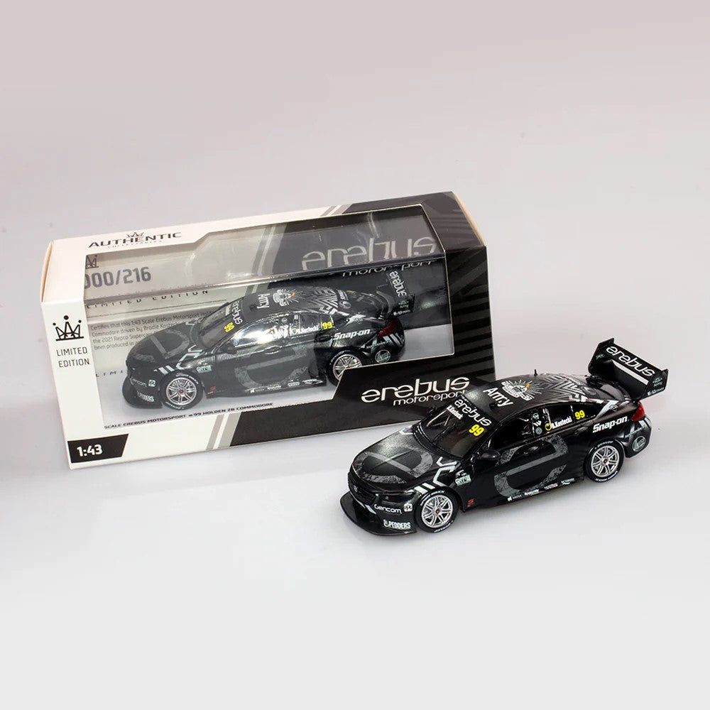 1:43 Erebus Motorsport #99 Holden Zb Commodore - 2021 Repco Supercars Championship Season Test Livery