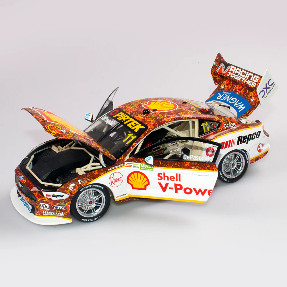 Authentic 1/18 Shell V-power Racing Team #11 Ford Mustang Gt - 2021 Merlin Darwin