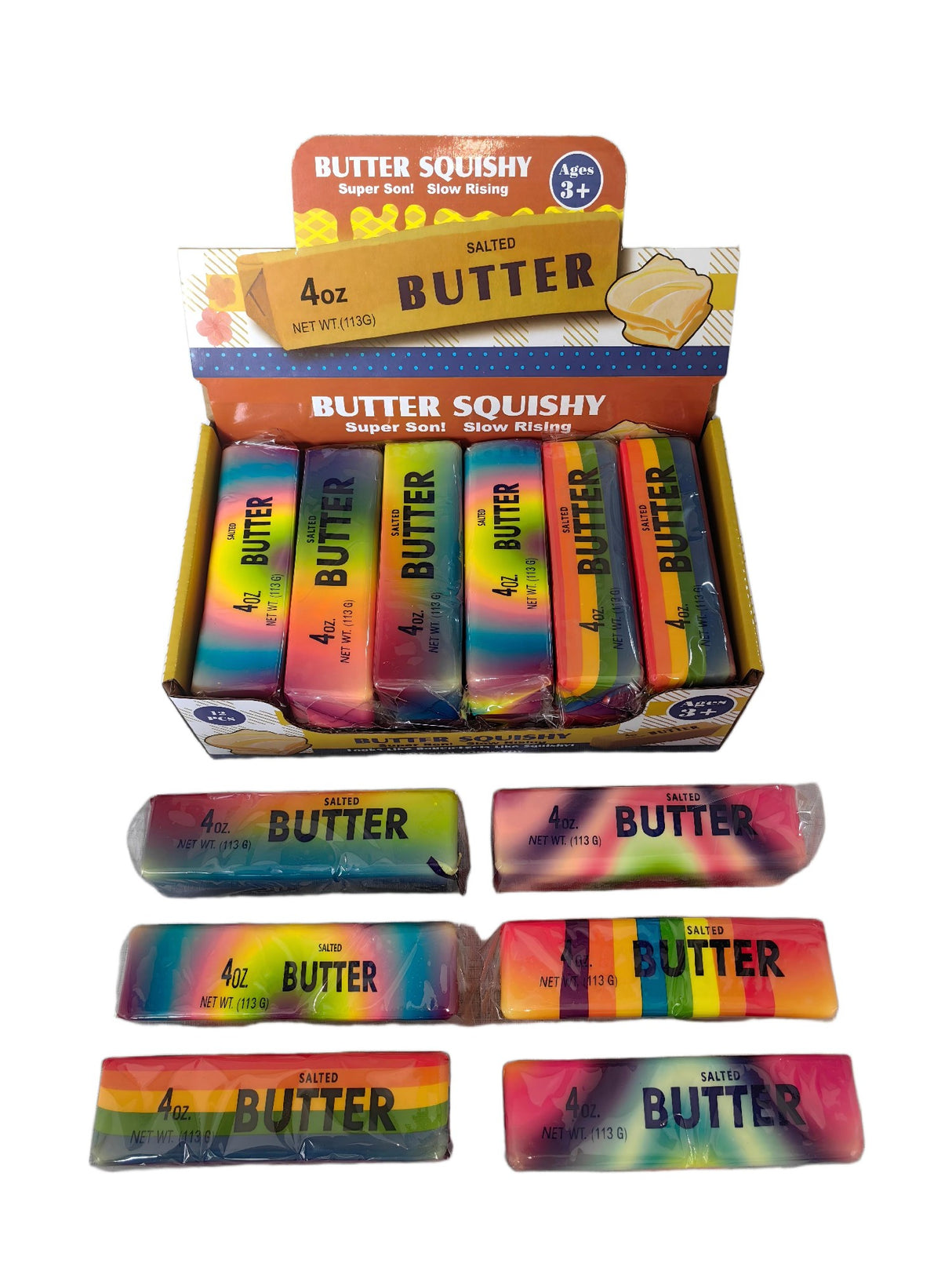Squishy Tie-Dye Butter 4Oz. Asstorted