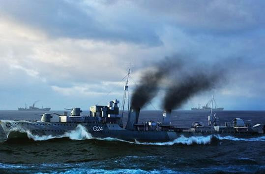 TRUMPETER 1/350 HMC HURON DESTROYER 1994