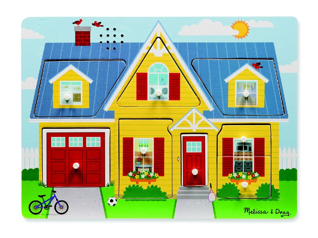 Melissa & Doug Around The House Sound Puzzle - 8pc