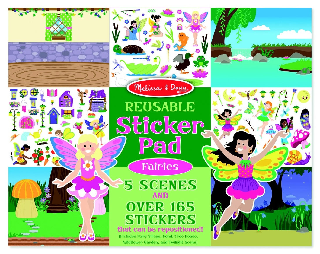 Melissa & Doug Reusable Sticker Pad - Fairies