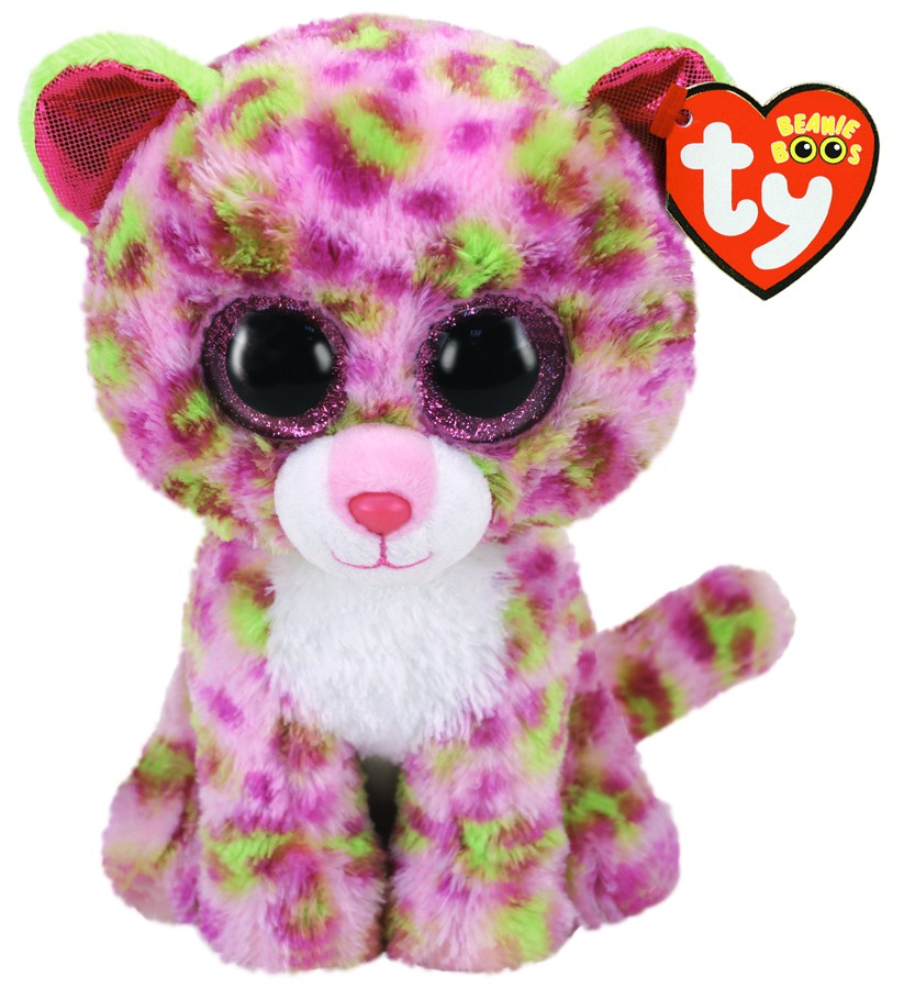 Ty Beanie Boos Regular - Lainey Pink Leopard