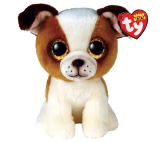 Ty Beanie Boos Regular - Hugo Brown/white Dog