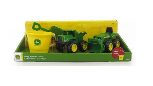 John Deere Dump Truck And Tractor W/ Bucket