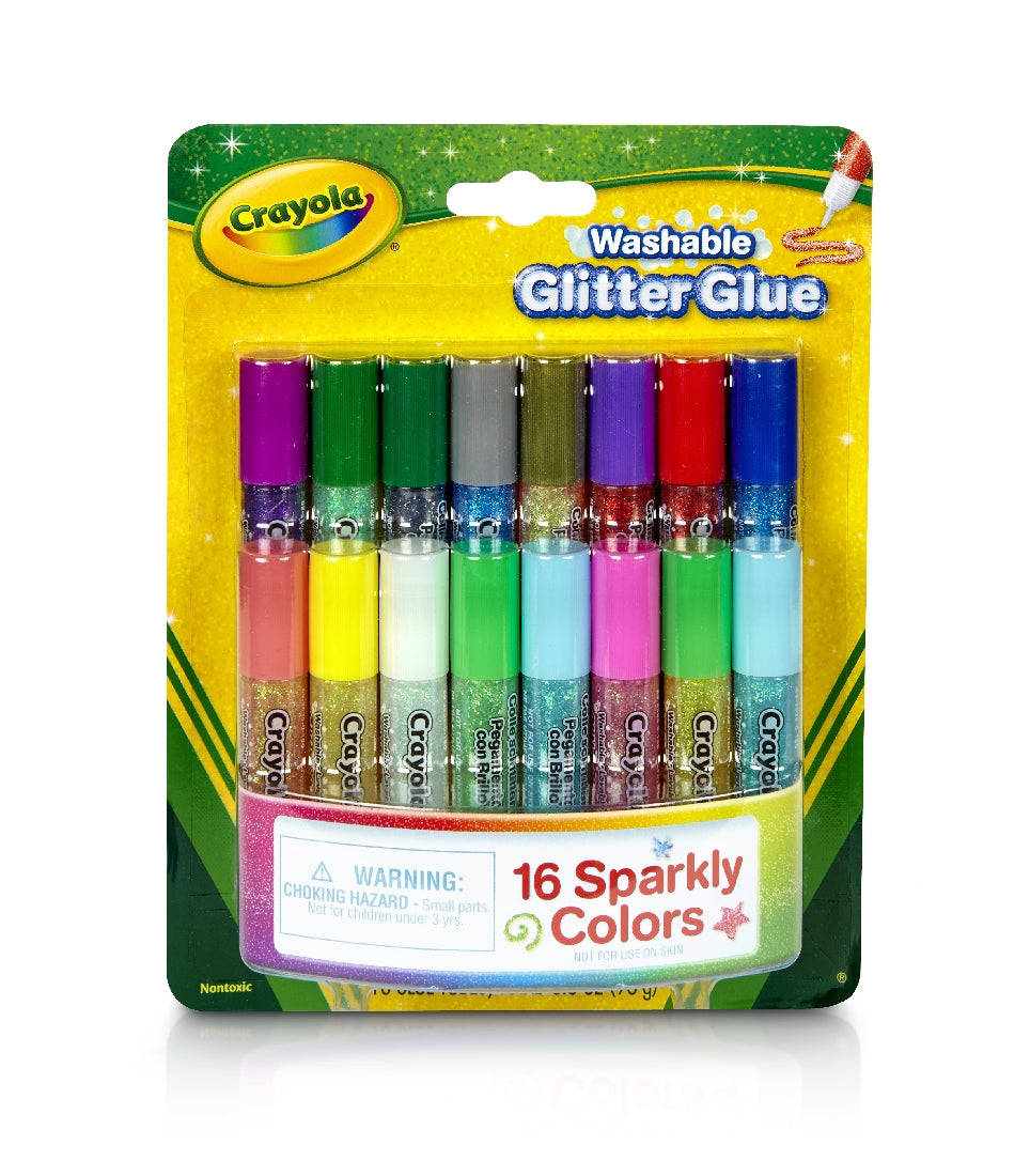 Crayola Washable Glitter Glue 16pk
