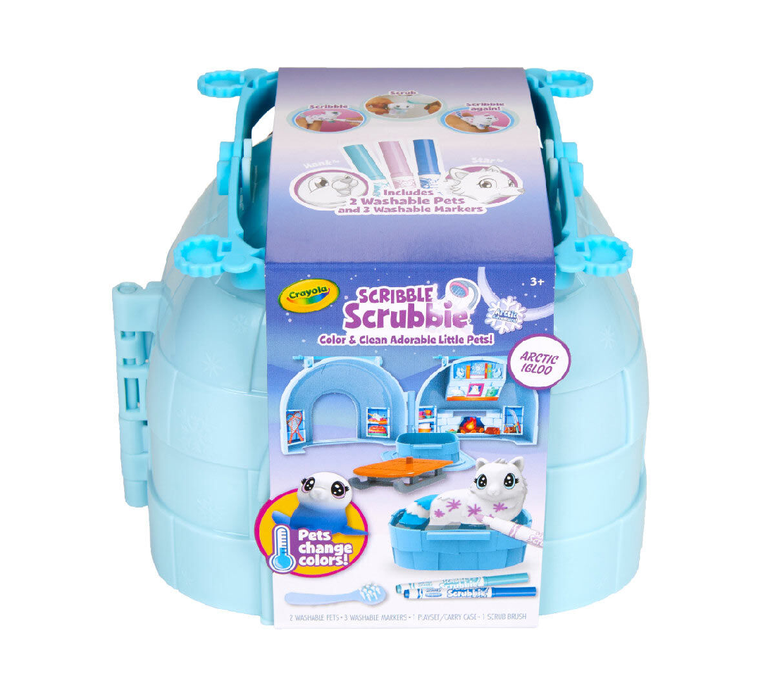 Scribble Scrubbie Pets Artic Igloo