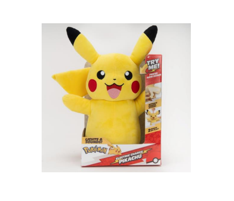 Pokemon Pikachu Electric Charge Feature Plush