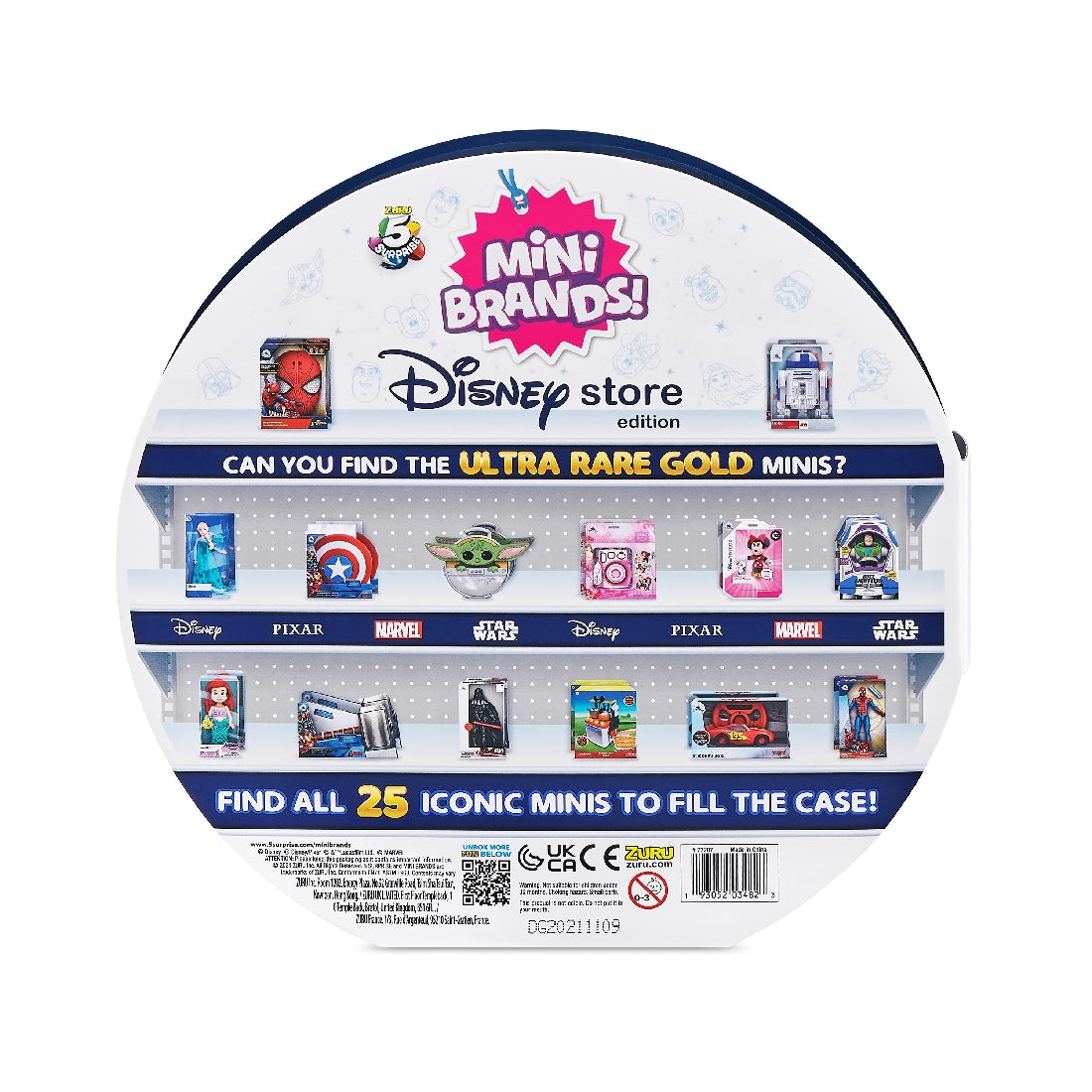 5 Surprise Disney Store Mini Brands Collector's Case
