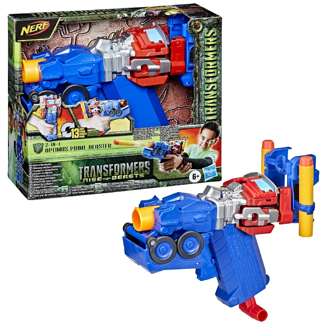 Transformers Rise Of The Beasts 2-in-1 Optimus Prime Blaster