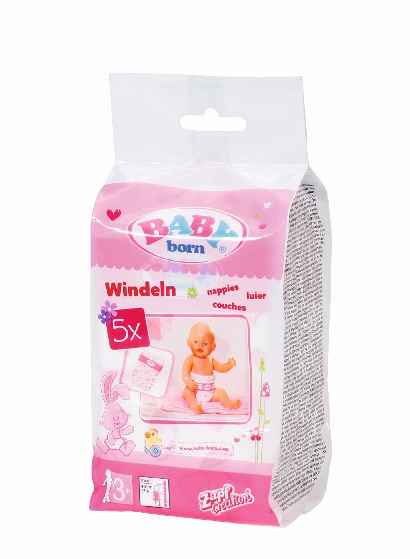 Baby Born Nappies 5 Pk
