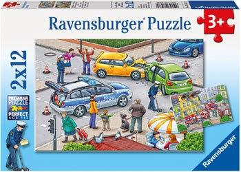 Ravensburger Blue Lights On The Way 2x12 Piece