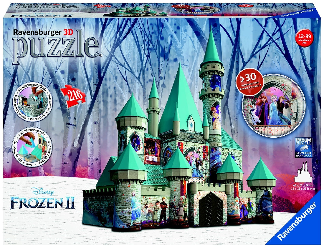 Ravensburger Frozen Ii 3d Puzzle Elsa S Castle 216 Piece Jigsaw Puzzle