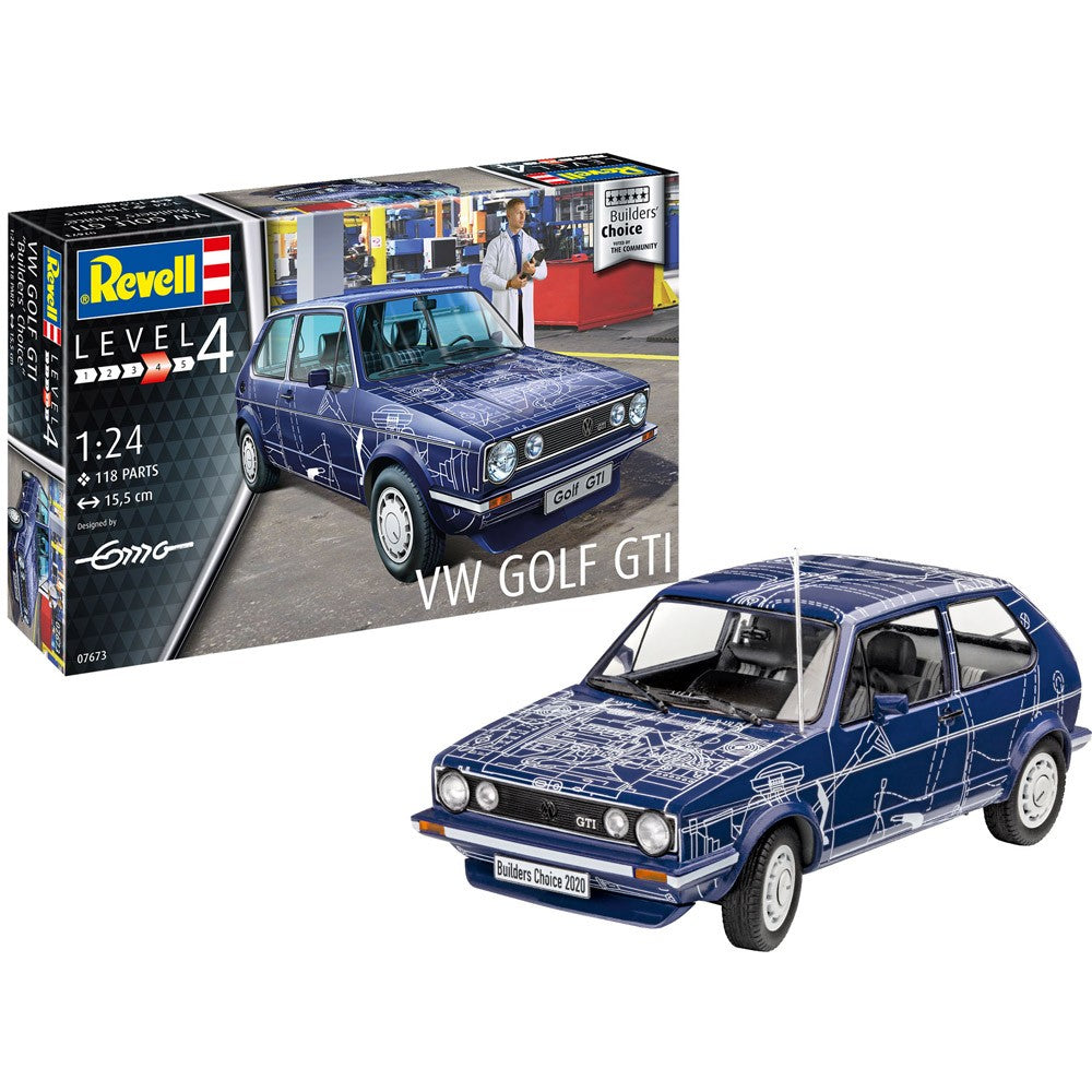 Revell 1/24 Vw Golf Gti Builders Choice Starter Set