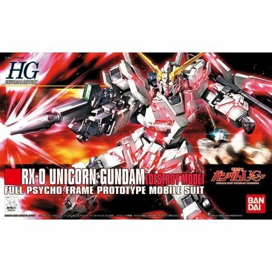 Bandai 1/144 Hguc Rx-0 Unicorn Gundam (destroy Mode)