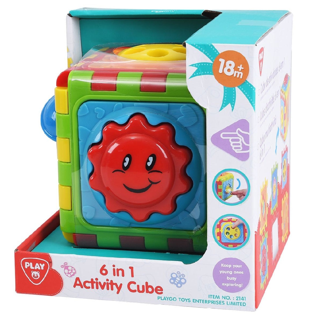 Ptel 6-In-1 Activity Cube