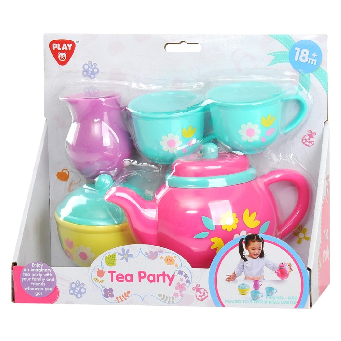 PLAYGO PINK MINI TEA PARTY SET