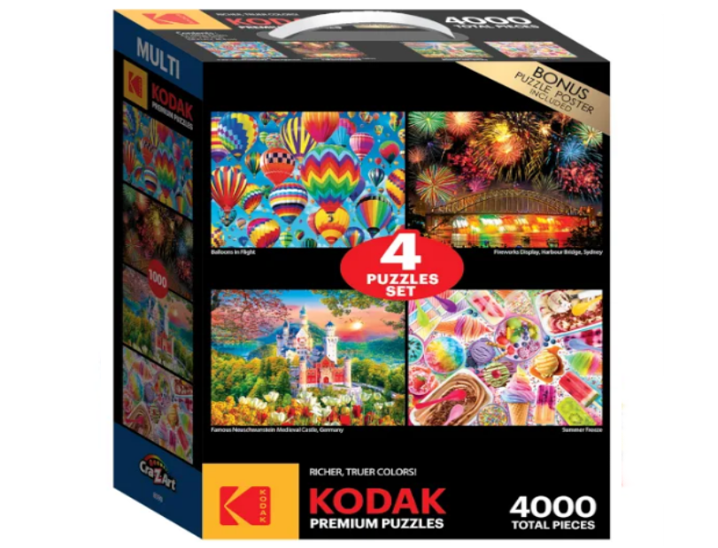 Kodak Premium 4 In 1 Puzzle 4000 Pcs Ast