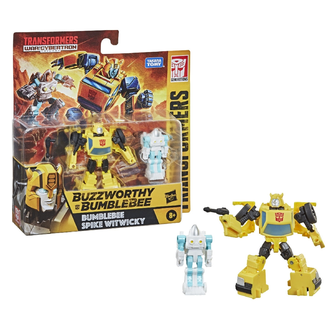 Transformers War For Cybertron Core Scale 2pck - Bumblebee & Spike Witwicky