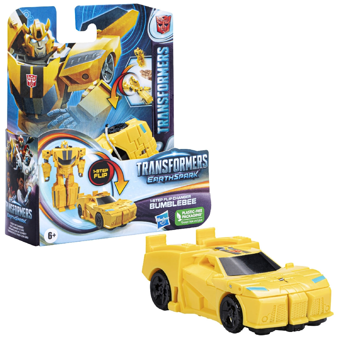 Transformers Earthspark 1 Step Flip Changer Ast - Bumblebee