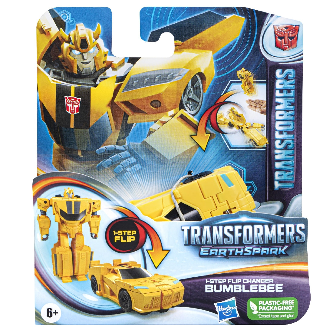 Transformers Earthspark 1 Step Flip Changer Ast - Bumblebee