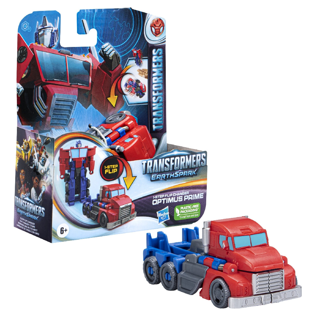 Transformers Earthspark 1 Step Flip Changer Ast - Optimus Prime