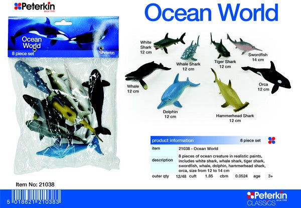 PETERKIN OCEAN WORLD 8PC FIGURES